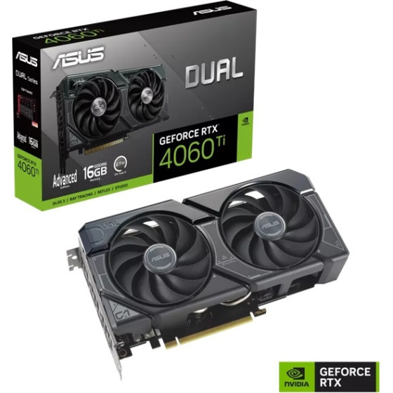 Asus Vga DUAL-RTX4060TI-A16G, 16GB, GDDR6 - (90YV0JH7-M0NA00)