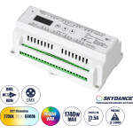 GloboStar D24 Skydance Dc Dmx & Rdm Dimmer Din Rail ����� High Speed Controller / Decoder 24 �������� Dc 12-24V 24 x 3A 72W - Max 72.5A 1740W - IP20 �16 x �9 x �6cm - 5 Years Warranty - (71450)