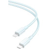 XO NB-Q250A Pd 27W Type-C To Lightning Pvc Shiny Colorful Fast Charging Cable 1m Blue - (XO NB-Q250A Blue)
