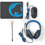 Nedis Gaming Combo Kit 3-in-1 Over Ear Gaming Headset �� ������� 3.5mm - (GCK31100BK)
