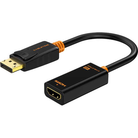 Cabletime ���������� Displayport �� Hdmi AV586, 1080p, 0.2m, ������