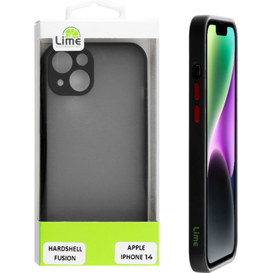 Lime Successories Lime ���� Iphone 14 6.1'' Hardshell Fusion Full Camera Protection Black With Red KEYS