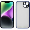 Lime Successories Lime ���� Iphone 14 6.1'' Hardshell Fusion Full Camera Protection Blue With Yellow KEYS