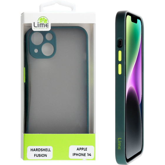 Lime Successories Lime ���� Iphone 14 6.1'' Hardshell Fusion Full Camera Protection Green With Yellow KEYS
