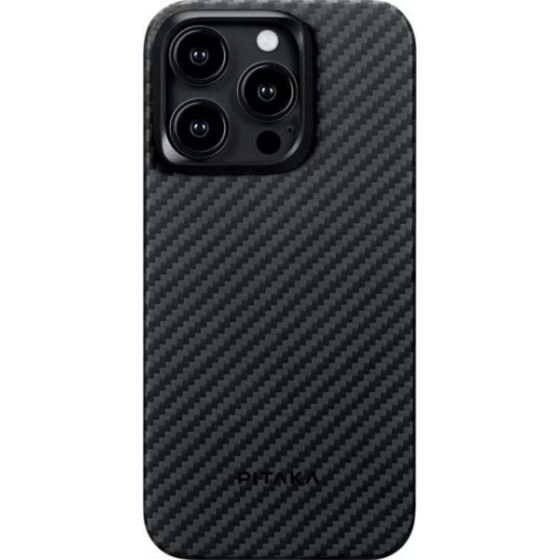 Pitaka Magez Case 4 Apple Iphone 15 Pro Black / Grey / Twill - (KI1501P)