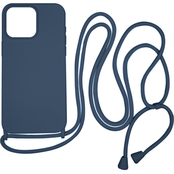 Vivid Crossbody Cover Apple Iphone 15 Pro Max Navy Blue - (VICROSS398NAVYBL)