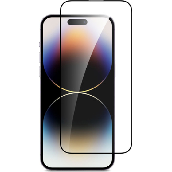 Vivid Full Face Tempered Glass Apple Iphone 15 Black - (VITEMP396BK)