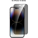Vivid Full Face Tempered Glass Privacy Apple Iphone 15 Pro Black - (VITEMPPRIV397BK)