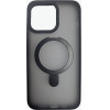 Vivid Magsafe Ring Stand Case Apple Iphone 15 Pro Max Black - (VIMAGRING398BK)
