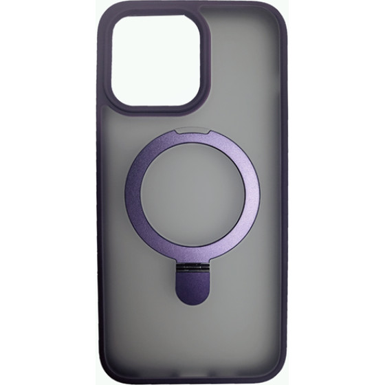 Vivid Magsafe Ring Stand Case Apple Iphone 15 Pro Max Purple - (VIMAGRING398PUR)