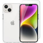 Vivid Set Tpu Case + Full Face Tempered Glass Apple Iphone 15 Plus Black - (VIGELLY395GLASSBK)