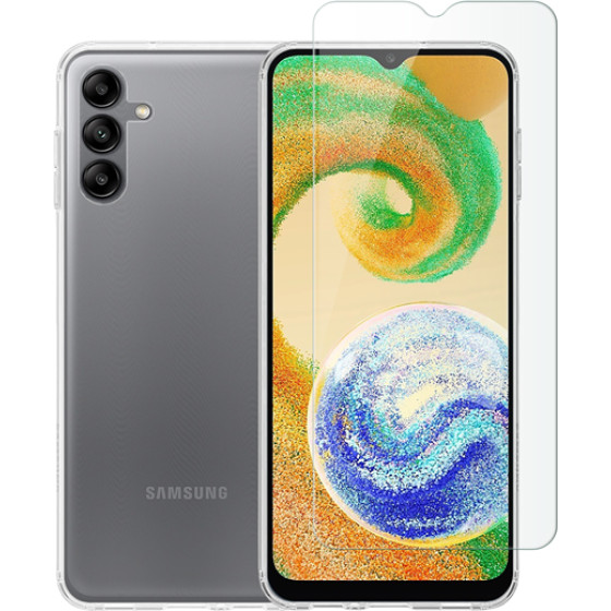 Vivid Set Tpu Case + Tempered Glass Samsung Galaxy A04s - (VIGELLY260GLASSTN)