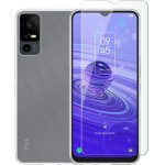 Vivid Set Tpu Case + Tempered Glass Tcl 40R 5G Transparent - (VIGELLY281GLASSTN)