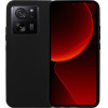 Vivid Set Silicone Matte Case + Full Face Tempered Glass Xiaomi 13T Black - (VIMAT323GLASSBK)