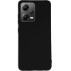 Vivid Set Silicone Matte Case + Tempered Glass Poco X5/Note 12 5G Black - (VIMAT285BKGLASSTN)