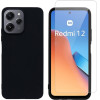 Vivid Set Silicone Matte Case + Tempered Xiaomi Redmi 12 Black - (VIMAT319BKGLASSTN)