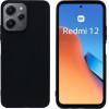 Vivid Set Silicone Matte Case + Tempered Xiaomi Redmi 12 Black - (VIMAT319BKGLASSTN)