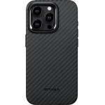 Pitaka Magez Case Pro 4 Apple Iphone 15 Pro Max Black / Grey / Twill - (KI1501PMP)
