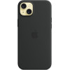 Apple Iphone 15 Plus Silicone Case With Magsafe Black - (MT103ZMA)