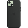 Apple Iphone 15 Plus Silicone Case With Magsafe Black - (MT103ZMA)