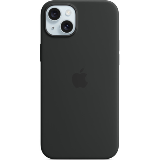 Apple Iphone 15 Plus Silicone Case With Magsafe Black - (MT103ZMA)