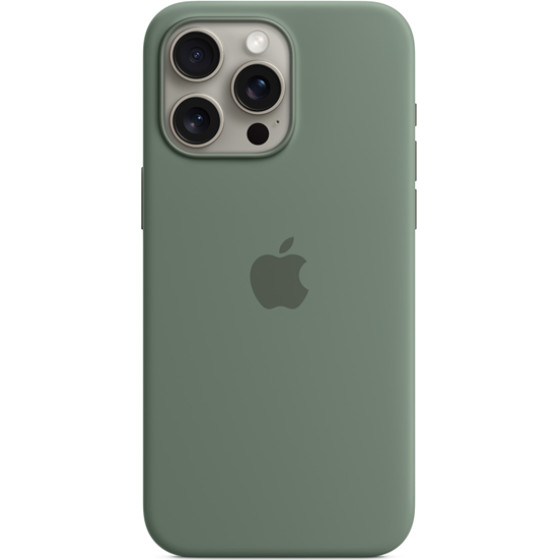 Apple Iphone 15 Pro Max Silicone Case With Magsafe Cypress - (MT1X3ZMA)