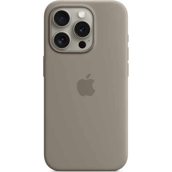 Apple Iphone 15 Pro Silicone Case With Magsafe Clay - (MT1E3ZMA)