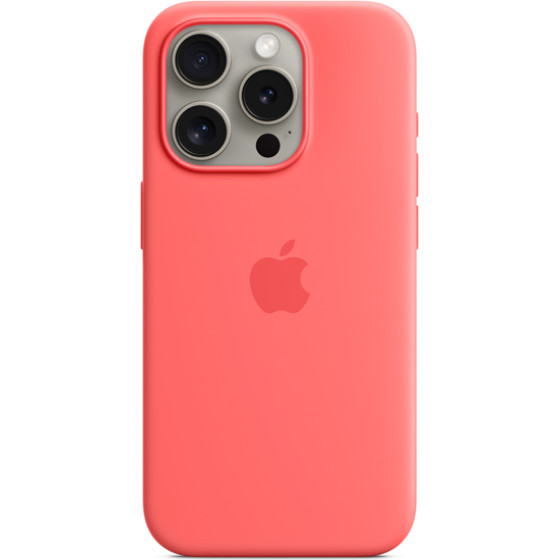 Apple Iphone 15 Pro Silicone Case With Magsafe Guava - (MT1G3ZMA)