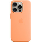 Apple Iphone 15 Pro Silicone Case With Magsafe Orange Sorbet - (MT1H3ZMA)