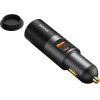 Baseus Car Charger Cigarette Lighter Expansion USB/Type-C PD+Qc 120W Gray - (CCBT-C0G)