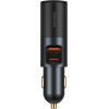 Baseus Car Charger Cigarette Lighter Expansion USB/Type-C PD+Qc 120W Gray - (CCBT-C0G)
