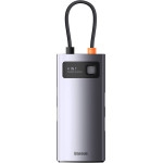 Baseus Multifunctional Hub Docking Station Metal Gleam Series 4 In 1 Type-C To Usb 3.0+RJ45 Gray - (WKWG070113)