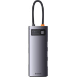 Baseus Multifunctional Hub Docking Station Metal Gleam Series 6 In 1 Type-C To USB3.0 Gray - (WKWG030213)