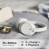 Sony Wireless Headphones WH-CH720 White - (WHCH720NW.CE7)
