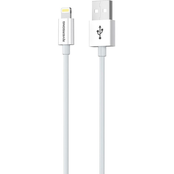Riversong Cable USB to Lightning 3A Lotus 08 1.2m White - (CL71)