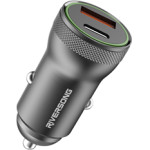 Riversong Car Charger 1xUSB/1xType-C PD 20W Safari S6 Gun Silver - (CC20G)