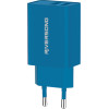Riversong Travel Adapter SafeKub D2 2.4A Dual USB Blue - (AD29-EUBL)