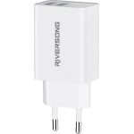 Riversong Travel Adapter SafeKub D2 2.4A Dual USB White - (AD29-EU)