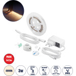 GloboStar ��� ������ Led ������ �������� ��������� 1 x 1.2m 3W 300lm 2835 Smd 120� ��������� IP65 �� ����������� & 1 x ��������� ������� 360� ������ ����� 4000k - (70400)