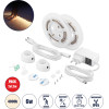 GloboStar ��� ������ Led ������ �������� ��������� 2 x 1.2m 6W 600lm 2835 Smd 120� ��������� IP65 �� ����������� & 2 x ��������� ������� 360� ������ ����� 4000k - (70401)