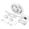 GloboStar ��� ������ Led ������ �������� ��������� 2 x 1.2m 6W 600lm 2835 Smd 120� ��������� IP65 �� ����������� & 2 x ��������� ������� 360� ������ ����� 4000k - (70401)