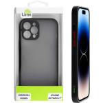 Lime Successories Lime ���� Iphone 15 Plus 6.7'' Hardshell Fusion Full Camera Protection Black With Red KEYS