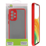 Lime Successories Lime ���� Samsung A34 5G A346 6.6'' Hardshell Fusion Full Camera Protection Red With Black KEYS