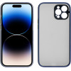 Lime Successories Lime ���� Iphone 14 Plus 6.7'' Hardshell Fusion Full Camera Protection Blue With Yellow KEYS
