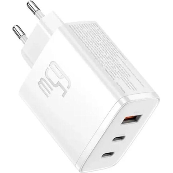 Baseus ��������� ����� ������� �� ���� USB-A ��� 2 ����� USB-C 65W Power Delivery / Quick Charge 3.0 ������ Cube Pro - (P10152301213-00)