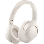 QCY H3 High-Res Headset White w. Mic, Hybrid Feed Noise Canceling With 4 Mode Anc Button - 70h - (6957141408391)