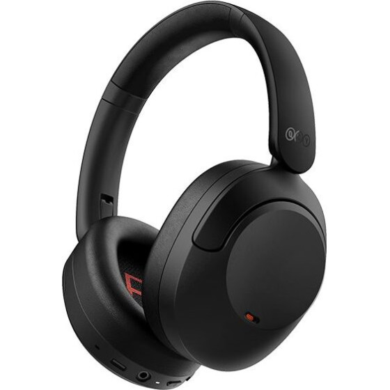 QCY H4 High-Res Headset Black w. Mic, Hybrid Feed Noise Canceling With 4 Mode Anc Button - 70h - (6957141408247)