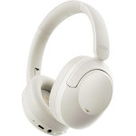 QCY H4 High-Res Headset White w. Mic, Hybrid Feed Noise Canceling With 4 Mode Anc Button, 70h - (6957141408230)
