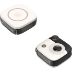 XO PR223 mini camera digital display fast charging power bank 10000mAh (Black & White)