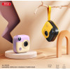 XO PR223 mini camera digital display fast charging power bank 10000mAh (Black & Yellow)